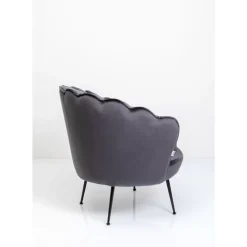 Sessel Water Lily Black Grau