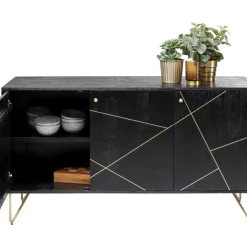 Sideboard Gold Vein 3 Turig 145X82Cm