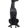 Skulptur Greyhound Oskar Schwarz 180Cm
