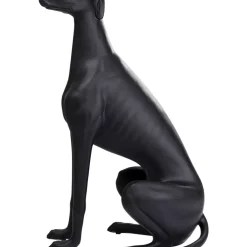 Skulptur Greyhound Oskar Schwarz 180Cm