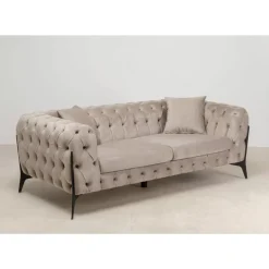 Sofa Bellissima 2-Sitzer Velvet Beige 200Cm