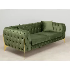 Sofa Bellissima 2-Sitzer Velvet Grun 200Cm