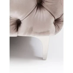 Sofa Look 3-Sitzer Velvet Grau