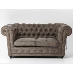 Sofa Oxford 2-Sitzer Vintage Smart