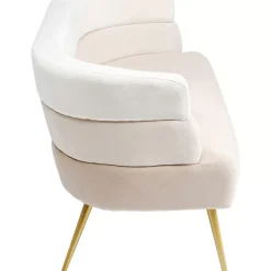 Sofa Sandwich 2-Sitzer Creme 125Cm