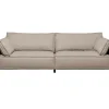Sofa 3-Sitzer Victor Leder Grau 233Cm