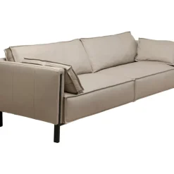 Sofa 3-Sitzer Victor Leder Grau 233Cm