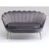 Sofa Water Lily 2-Sitzer Grau 132Cm