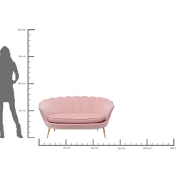 Sofa Water Lily 2-Sitzer Rosa