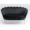 Sofa Water Lily 2-Sitzer Schwarz 132Cm