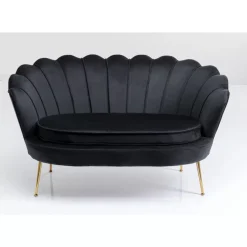 Sofa Water Lily 2-Sitzer Schwarz 132Cm