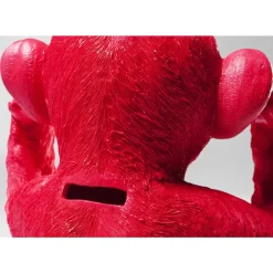 Spardose Monkey Kikazaru Rot