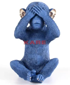 Spardose Monkey Mizaru Blau