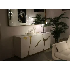 Spiegel Curve Mo Brass 70X200Cm