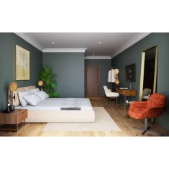 Spiegel Curve Rectangular Brass 70X200Cm