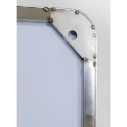 Spiegel Curvy Chrom Look 80X120Cm