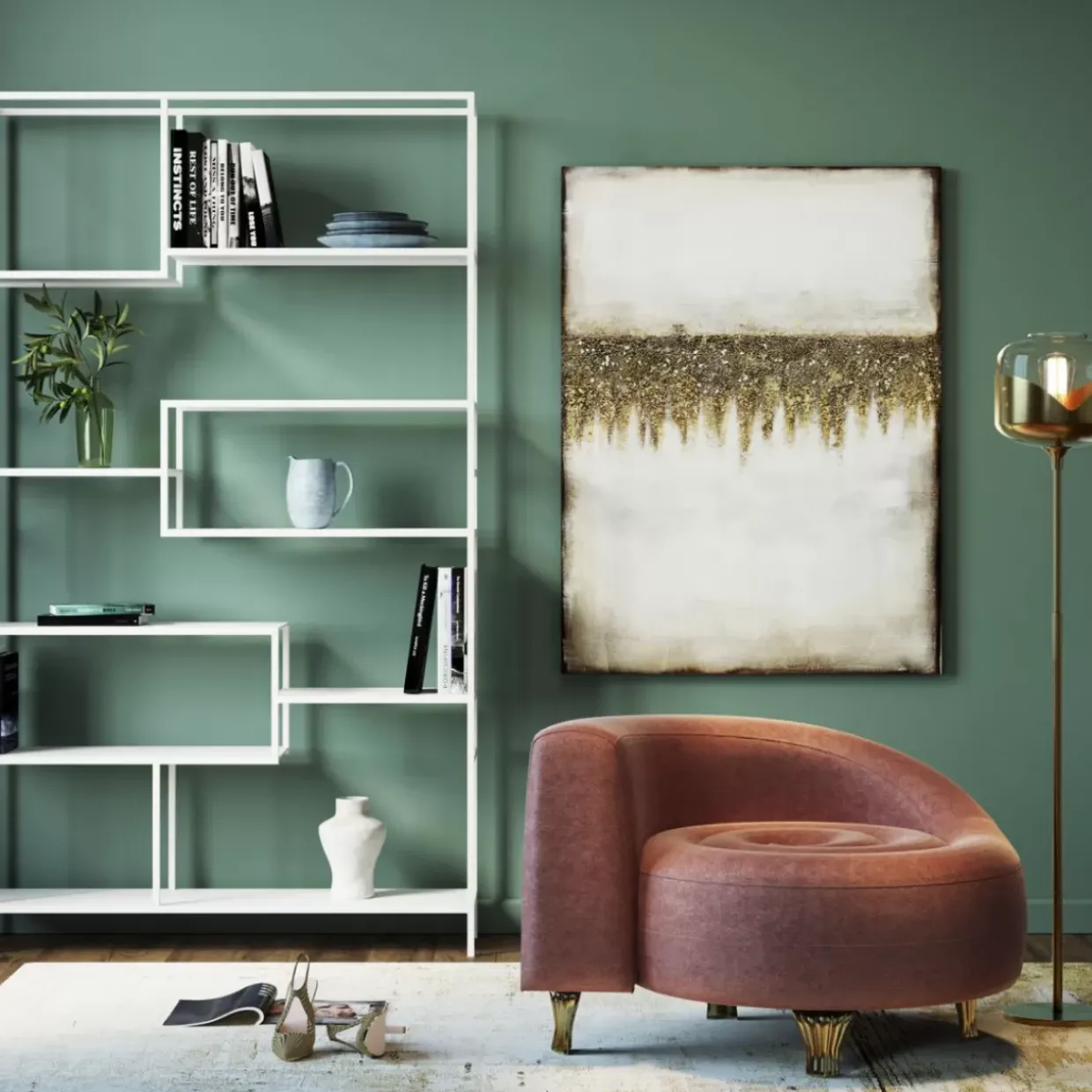 Stehleuchte Golden Goblet Ball