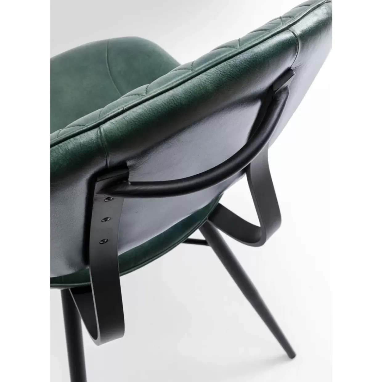 Stuhl Samba Leder Dunkelgrun