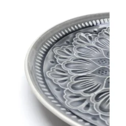 Teller Sicilia Mandala Grau O27Cm