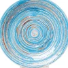Teller Swirl Blau O19Cm