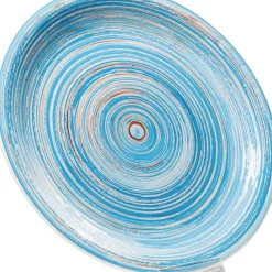 Teller Swirl Blau O27Cm
