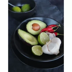 Teller Tief Organic Black O22Cm