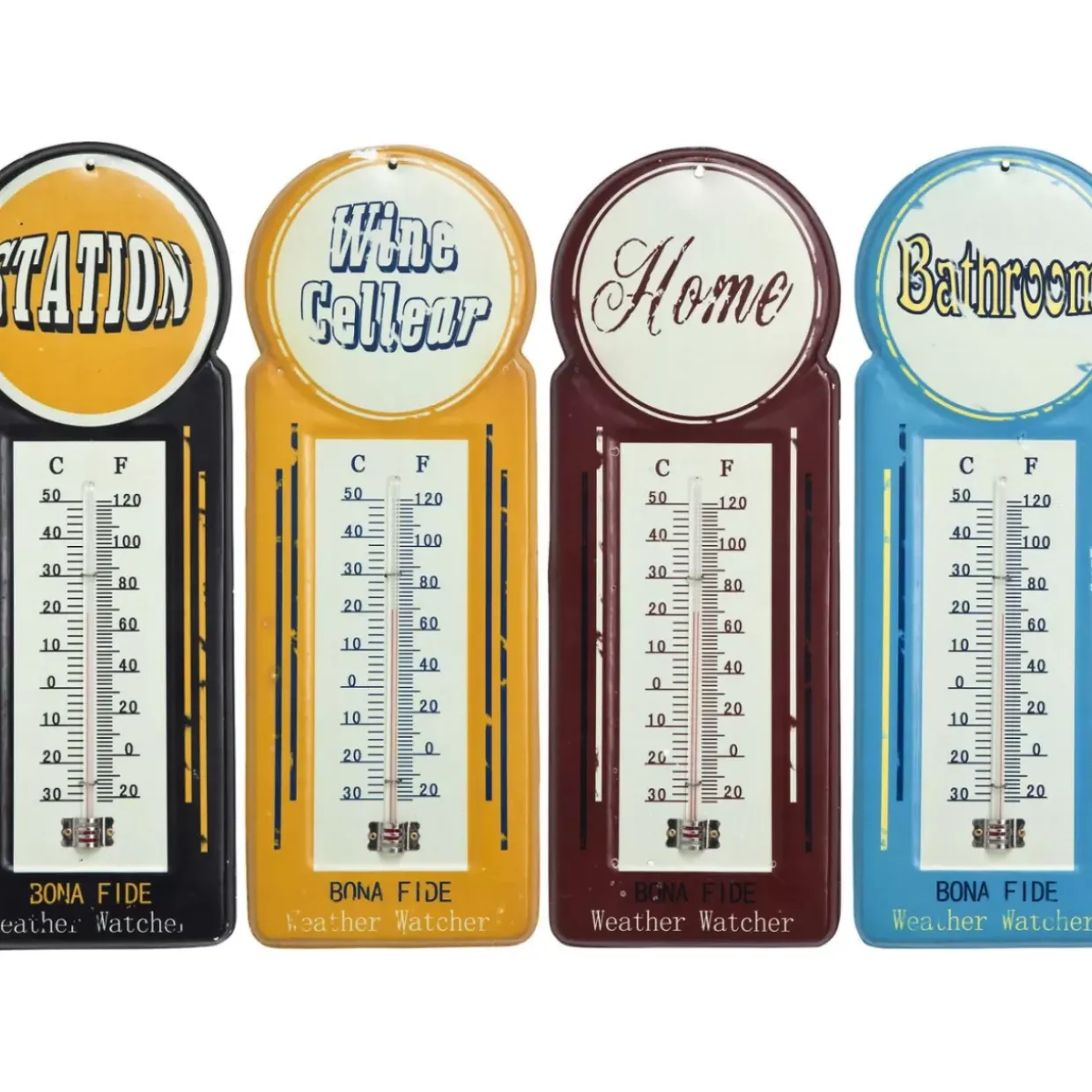 Thermometer Vintage Home Sortiert