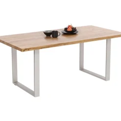 Tisch Jackie Eiche Silber 160X80