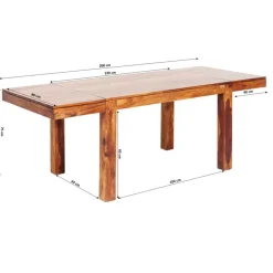 Tisch Momo Inkl. 2 Ansteckplatten 120(40+40)X80Cm