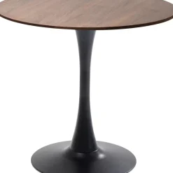 Tisch Schickeria Walnuss Schwarz O80Cm