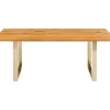 Tisch Symphony Eiche Messing 160X80