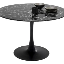 Tisch Veneto Marmor Schwarz O110Cm
