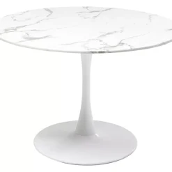 Tisch Veneto Marmor Weis O110Cm