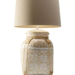 Tischleuchte Basket Creme