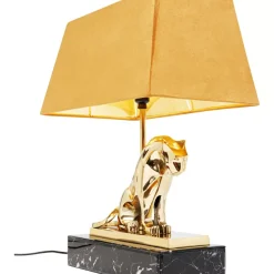 Tischleuchte Geometric Leopard Braun 36Cm