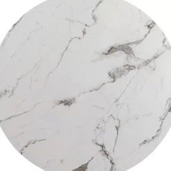 Tischplatte Schickeria Marmoroptik Weis O110Cm