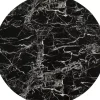 Tischplatte Schickeria Marmoroptik Schwarz O80Cm