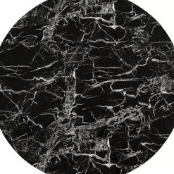 Tischplatte Schickeria Marmoroptik Schwarz O80Cm
