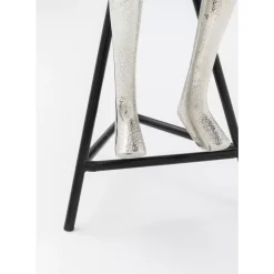 Tischuhr Sitting Man Silber 12X31Cm