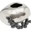 Vase Art Stones Silber 21Cm