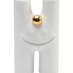 Vase Funny Teeth Weis 16Cm