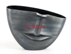 Vase Half Face Anthrazit 31Cm