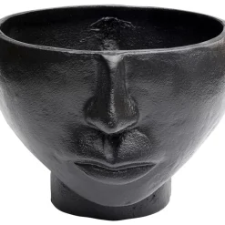 Vase Half Face Schwarz 23Cm