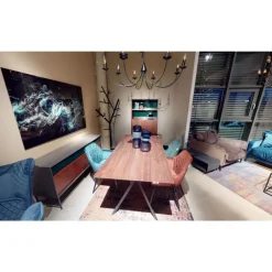 Vase Marvelous Duo Blau 36Cm