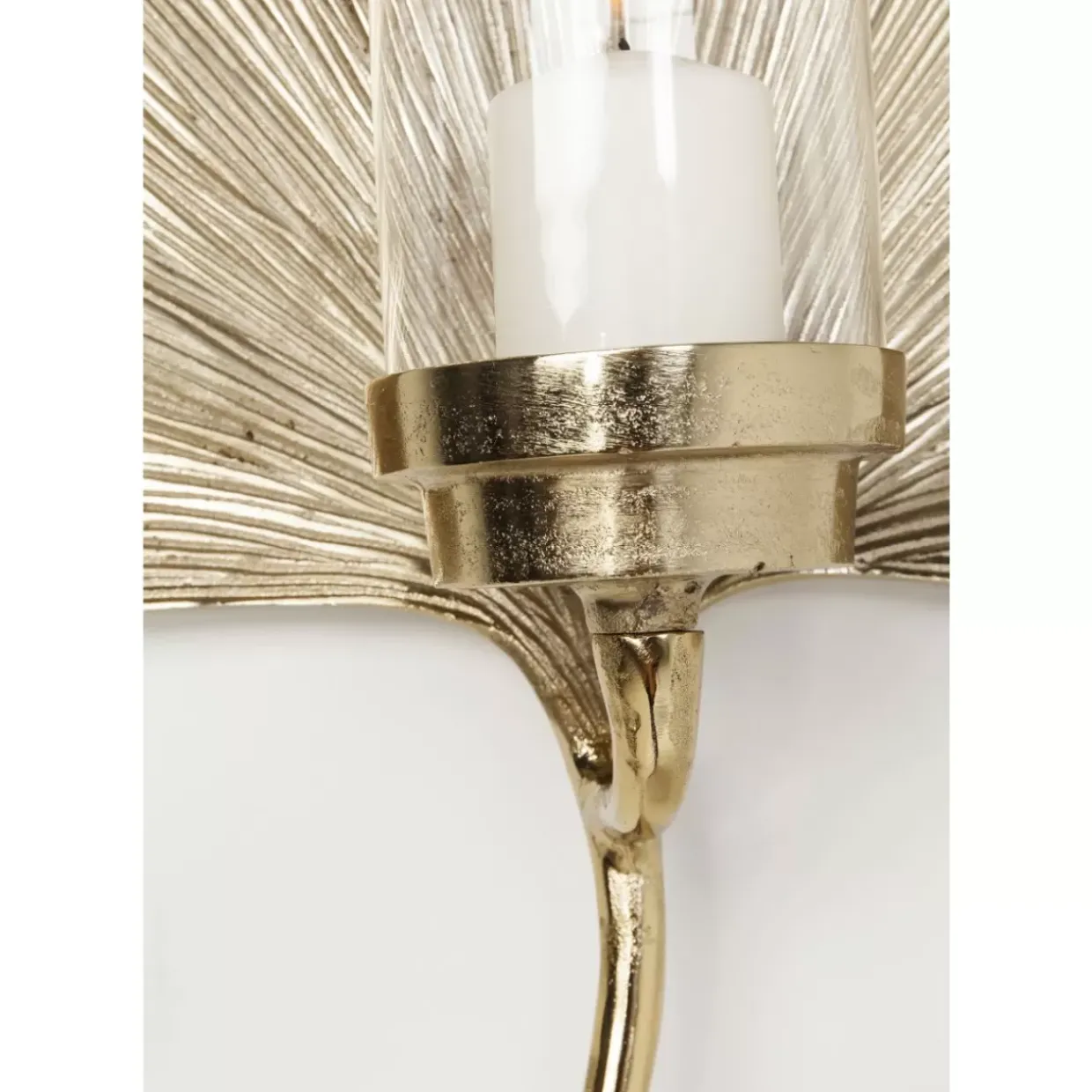 Wandkerzenhalter Ginkgo Leaf 45Cm