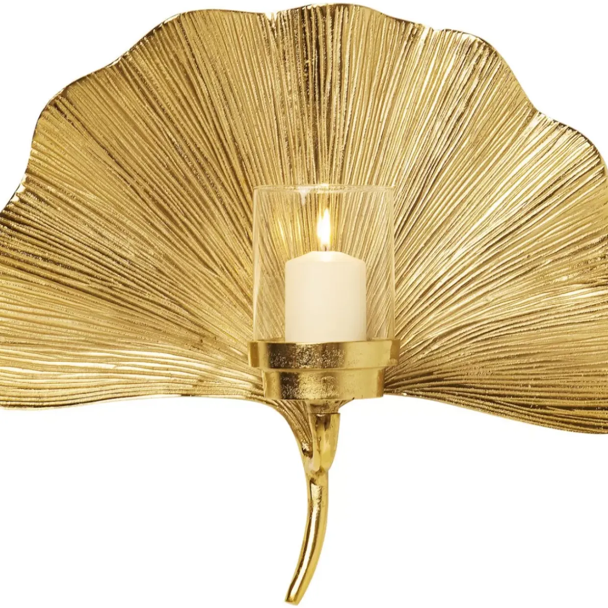 Wandkerzenhalter Ginkgo Leaf 45Cm