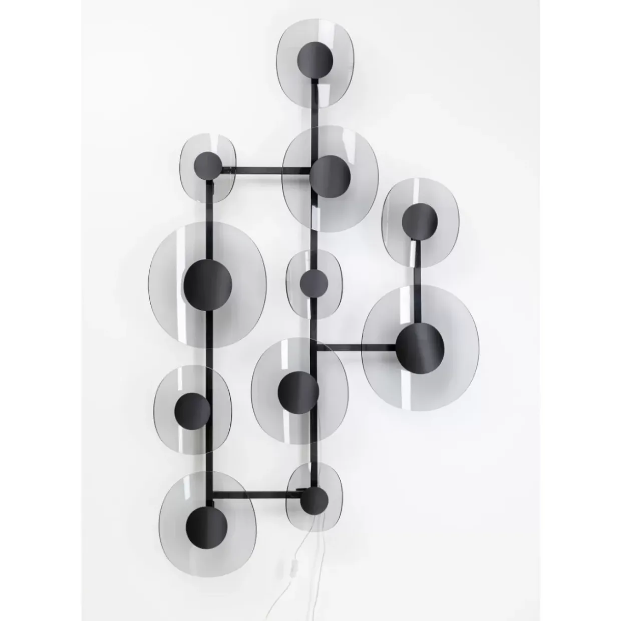 Wandleuchte Mariposa Schwarz Smoke 116X198Cm