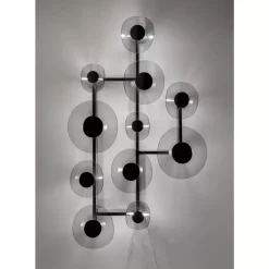 Wandleuchte Mariposa Schwarz Smoke 116X198Cm