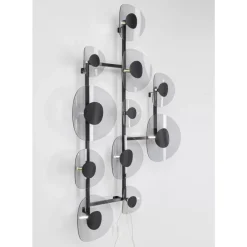 Wandleuchte Mariposa Schwarz Smoke 116X198Cm