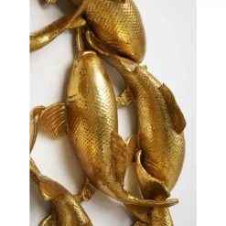Wandobjekt School Of Koi Gold O102Cm